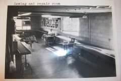 Historic Mercer Rug Cleaning sewing and repair room, Richmond VA